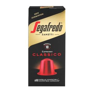Eine Packung Segafredo Kaffeekapseln Classico, 10 Stueck