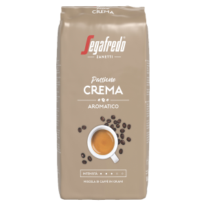 Eine Packung Segafredo Passione Crema Kaffee, ganze Bohne 1kg